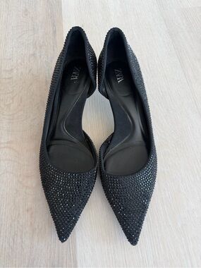 Zara Sparkle Kitten Heels